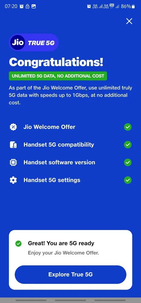 How to subscribe to unlimited 5G in Jio
