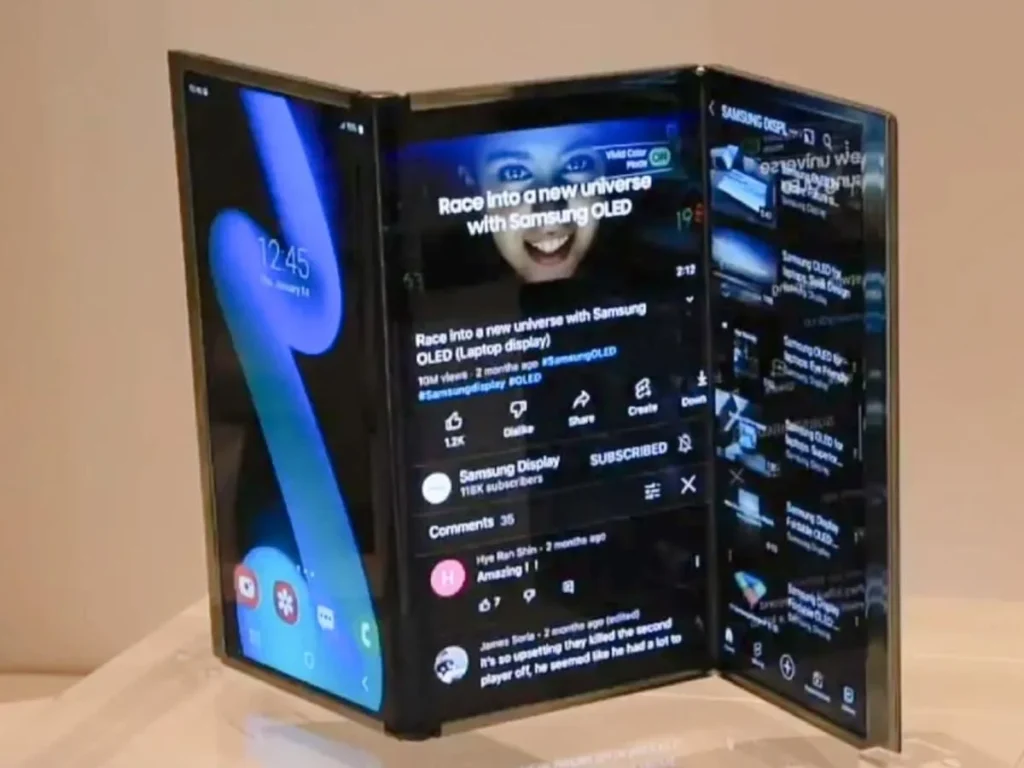 Samsung first folding phone price in india