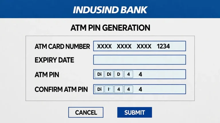How to generate ATM PIN IndusInd Bank online