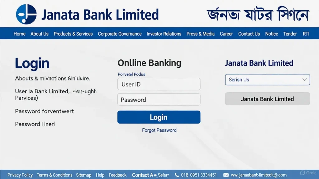 janata bank online banking