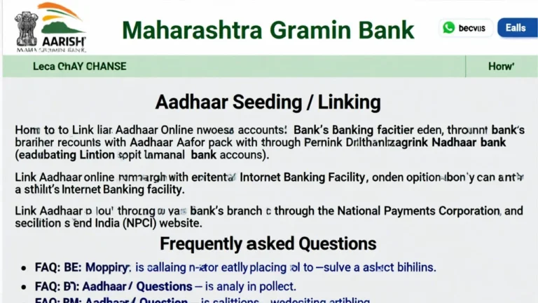 maharashtra gramin bank aadhaar link online