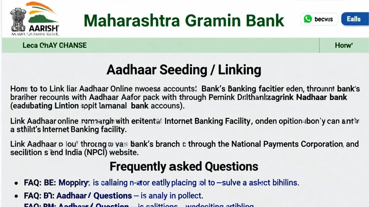 maharashtra gramin bank aadhaar link online
