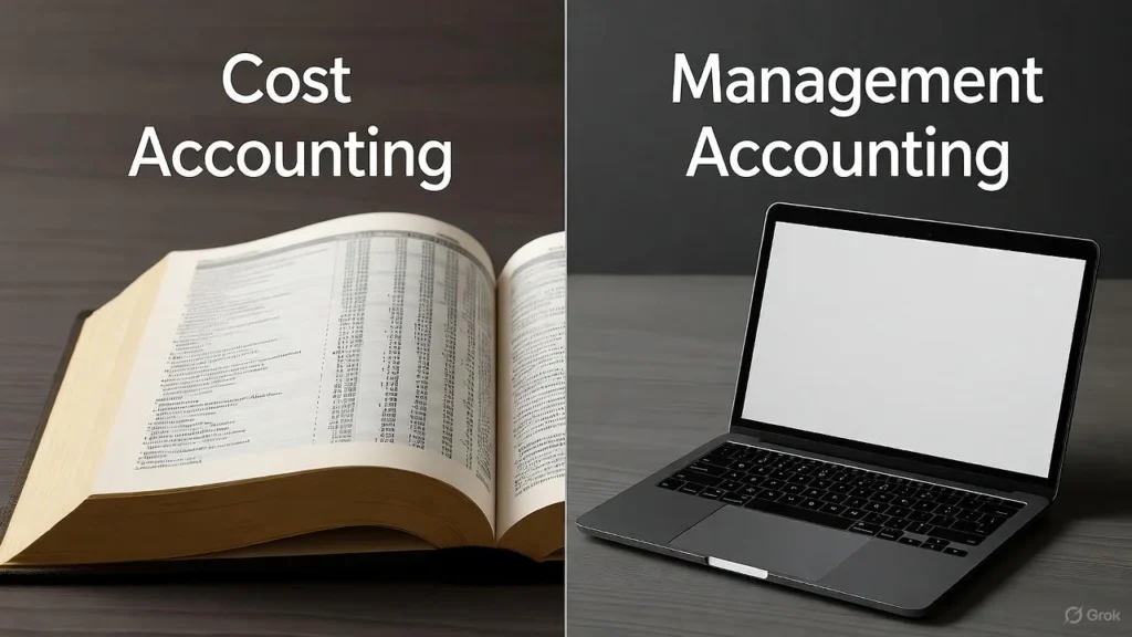 difference between cost accounting and management accounting