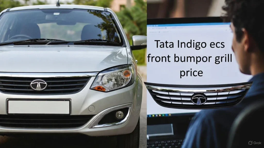 tata indigo ecs front bumper grill price